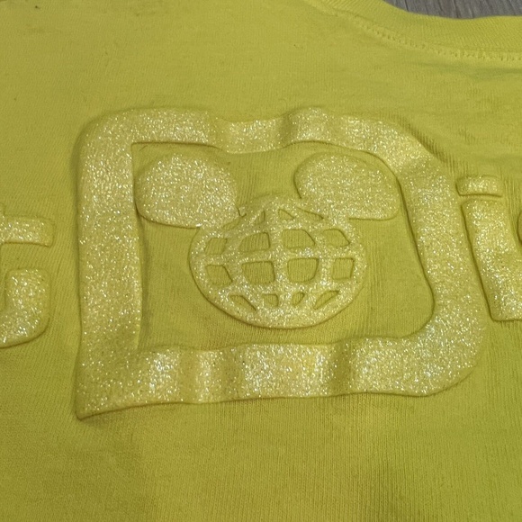Disney WDW Dapper Day Sunshine Yellow Spirit Jersey Sweater Sz X Small XS - Picture 4 of 8